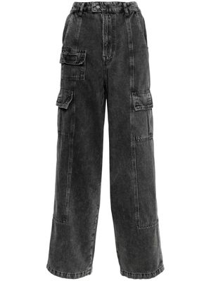 Essentiel Antwerp wide-leg cargo jeans - Black