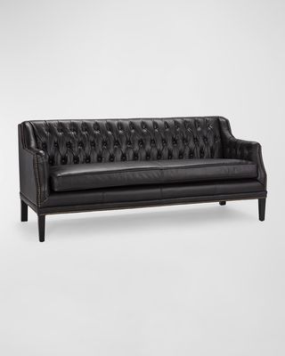 Essex Leather Sofa, 72.5"