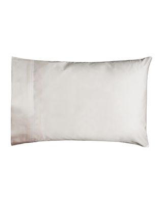 Estate Pair of King Pillowcases, Ivory/White