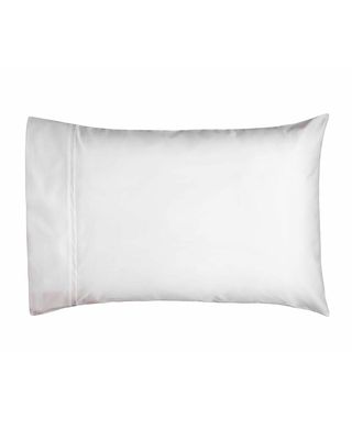 Estate Pair of King Pillowcases, White/White