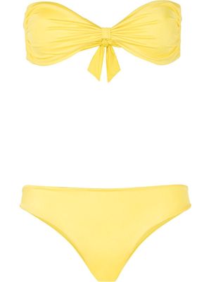 Esteban Cortazar The 8th Street bandeau low-rise bikini - Yellow