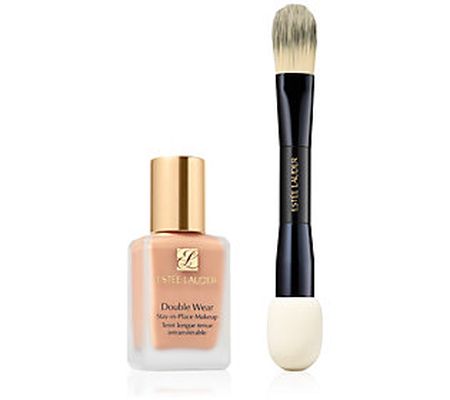 Estee Lauder Double Wear Foundation with Dual- Ended Brush