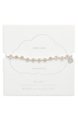 Estella Bartlett Amelia Daisy Chain Bracelet in Gold And Silver