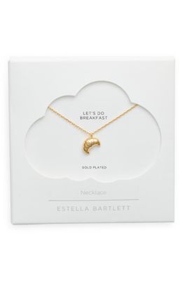 Estella Bartlett Croissant Necklace in Gold