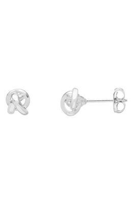 Estella Bartlett Knot Stud Earrings in Silver