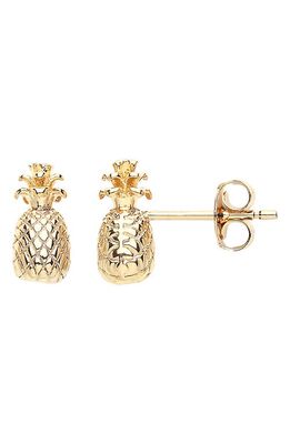 Estella Bartlett Pineapple Stud Earrings in Gold