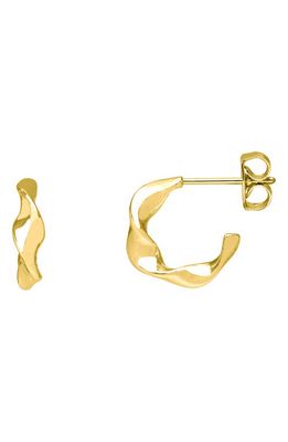 Estella Bartlett Twist Hoop Earrings in Gold