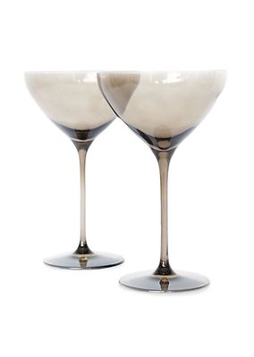 Estelle Colored 2-Piece Martini Glass Set