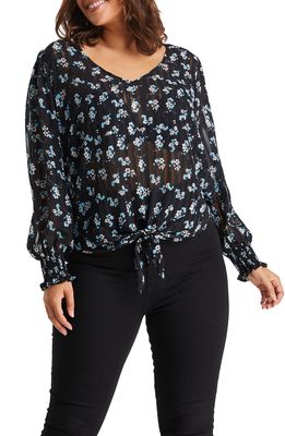 Estelle Forget Me Not Top in Print