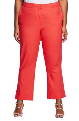 Estelle Frankie Ankle Straight Leg Pants in Coral