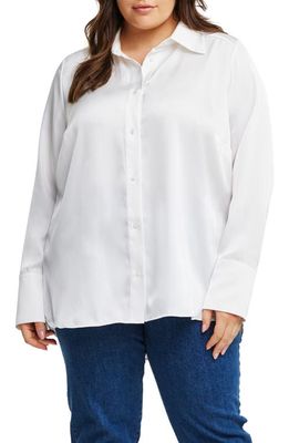 Estelle Heidi Button-Up Shirt in Milk