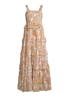 Ester Cotton Floral Maxi Dress
