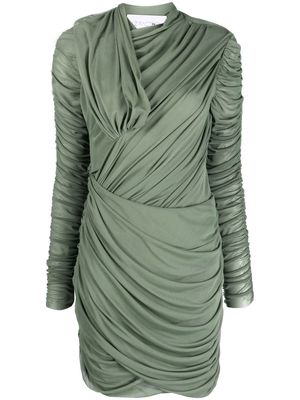 ESTER MANAS asymmetric draped dress - Green