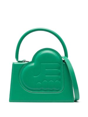 ESTER MANAS heart-motif leather tote bag - Green
