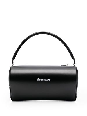 ESTER MANAS logo-embossed shoulder bag - Black