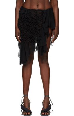 Ester Manas SSENSE Exclusive Black Miniskirt