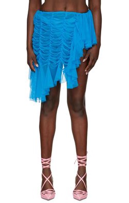 Ester Manas SSENSE Exclusive Blue Miniskirt