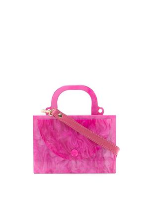 ESTILÉ marble pattern crossbody bag - Pink