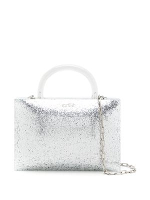 ESTILÉ Mochi metallic-finish mini bag - Silver