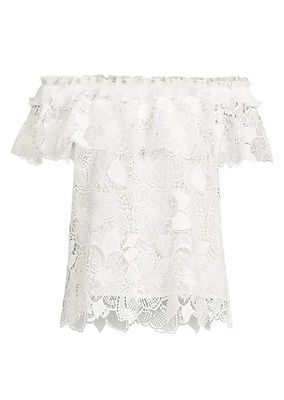 Estrella Lace Off-The-Shoulder Blouse