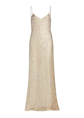 Estrella Sequined Slip Dress