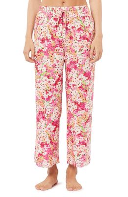 Etam Gabbie Floral Print Pajama Pants in Pink Multicolor