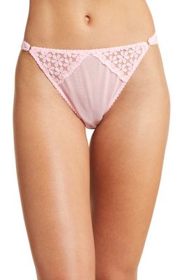 Etam Ideale Mesh Briefs in Pink