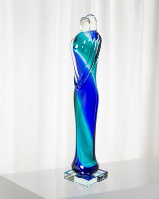 Eternal Art Glass Sculpture - 3.25" x 3.25" x 17"