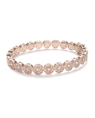 Eternity 18k Rose Gold Bracelet w/ Diamonds