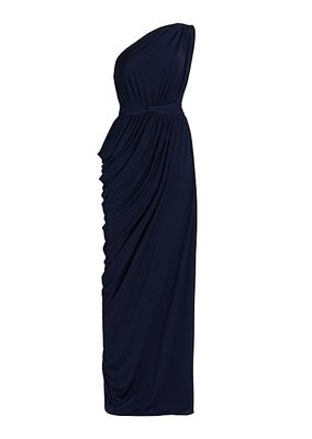Eternity One-Shoulder Draped Gown