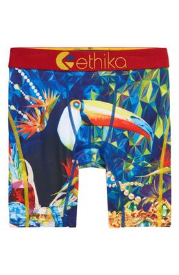 Ethika Kids' 2 Canz Boxer Briefs in Yellow/Green/Blue