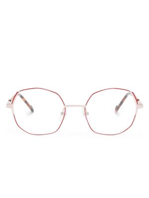 Etnia Barcelona Alexandrite geometric-frame glasses - Red