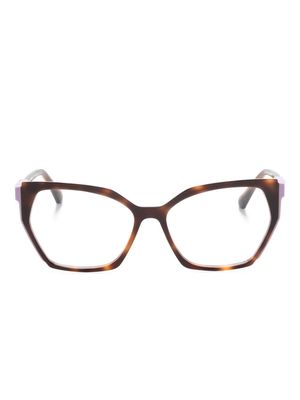 Etnia Barcelona Braganza oversize-frame glasses - Purple