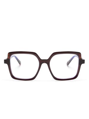 Etnia Barcelona Brutal 28 oversize-frame glasses - Brown