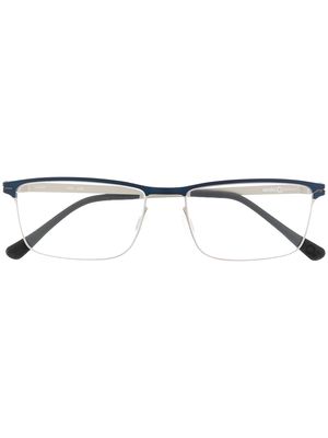 Etnia Barcelona Kiel rectangle metal frame glasses - Blue