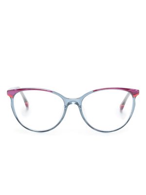 Etnia Barcelona oval-frame clear-lenses glasses - Blue