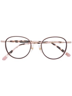 Etnia Barcelona oval-frame tortoiseshell glasses - Pink