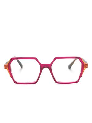 Etnia Barcelona Tolosa oversize-frame glasses - Brown