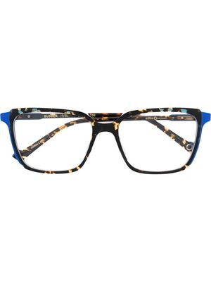 Etnia Barcelona tortoiseshell-effect rectangle frame glasses - Brown