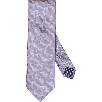 Eton Basketweave Silk Tie in Medium Pink 