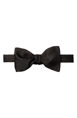 Eton Black Textured Silk Bow Tie 