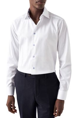 Eton Contemporary Fit Solid White Dress Shirt