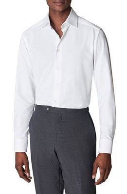 Eton Contemporary Fit Stretch Woven Dress Shirt in White
