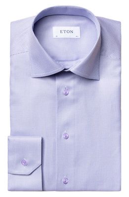 Eton Contemporary Fit Twill Shirt in Light Purple