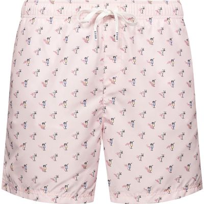 Eton Drinks Swim Trunks in Pink/Red at Nordstrom, Size Large