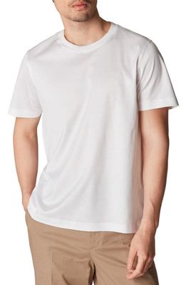 Eton Filo Di Scozia Cotton Crewneck T-Shirt in White