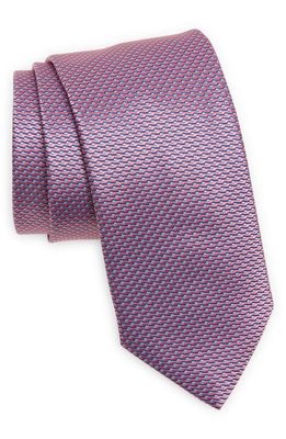 Eton Geo Silk Tie in Medium Pink