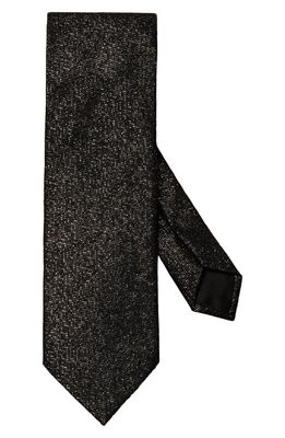 Eton Glitter Wool Blend Tie in Black