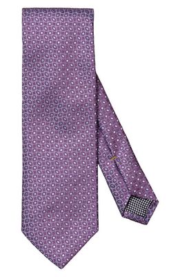 Eton Jacquard Silk Tie in Dark Purple