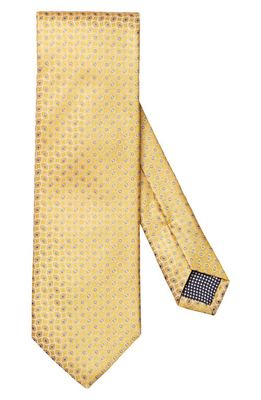 Eton Jacquard Silk Tie in Yellow/Orange